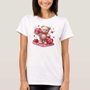 Cute, classic Valentine's day teddy bear T-Shirt