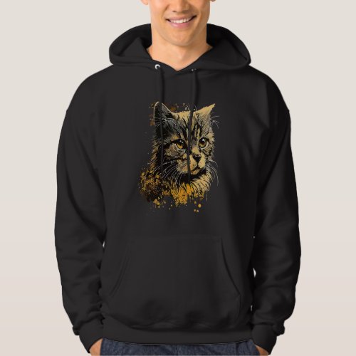 Cute Classic Vintage Kitty Cat Unique Family Hoodie