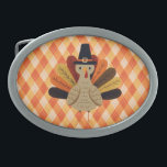 Cute, classic/vintage Thanksgiving Turkey Belt Buckle<br><div class="desc">Happy Thanksgiving!</div>