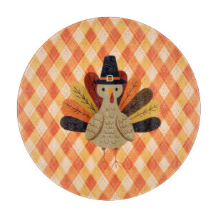Cute, classic/vintage Thanksgiving Turkey Cutting Board