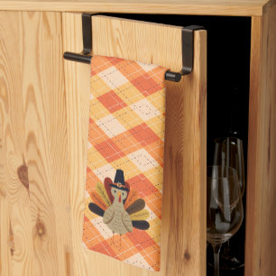 Cute, classic/vintage Thanksgiving Turkey Kitchen Towel