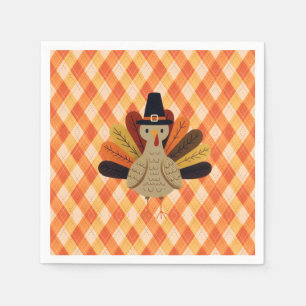 Cute, classic/vintage Thanksgiving Turkey Napkins