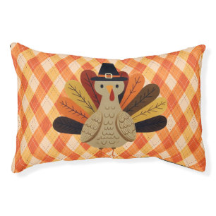 Cute, classic/vintage Thanksgiving Turkey Pet Bed