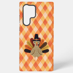 Cute, classic/vintage Thanksgiving Turkey Samsung Galaxy S22 Ultra Case