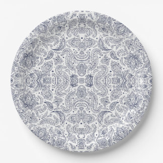 Cute classical flowers patterns paper plates