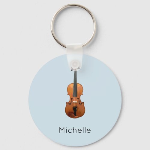 Cute Classical Music Violin Keychain