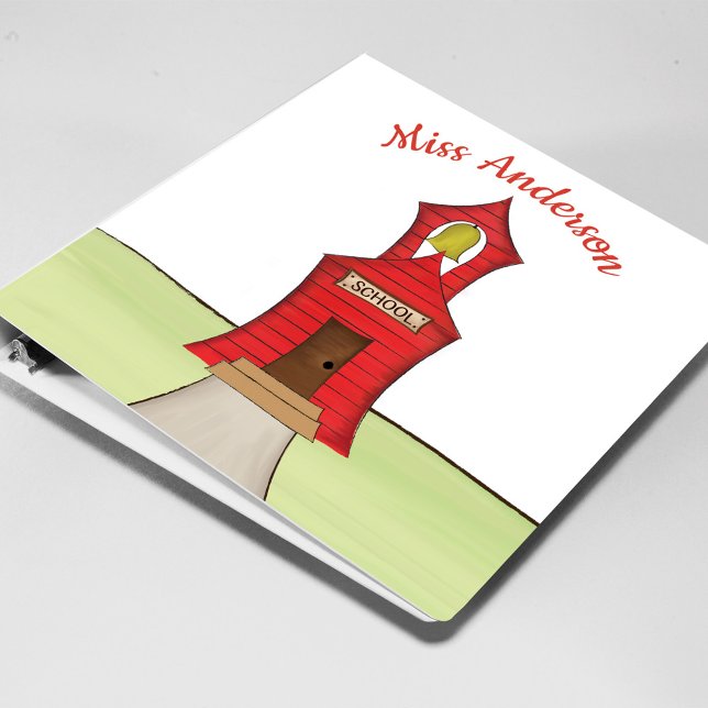 Cute Classroom Teacher Name Personalized Binder (School teacher custom binder.)