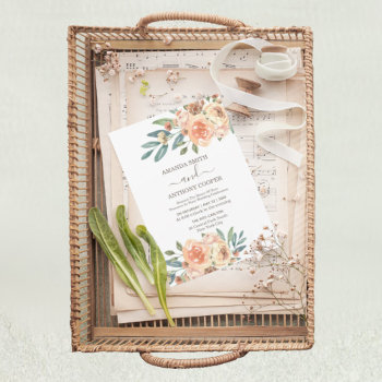 Cute Classy Roses  Invitation by CustomizePersonalize at Zazzle