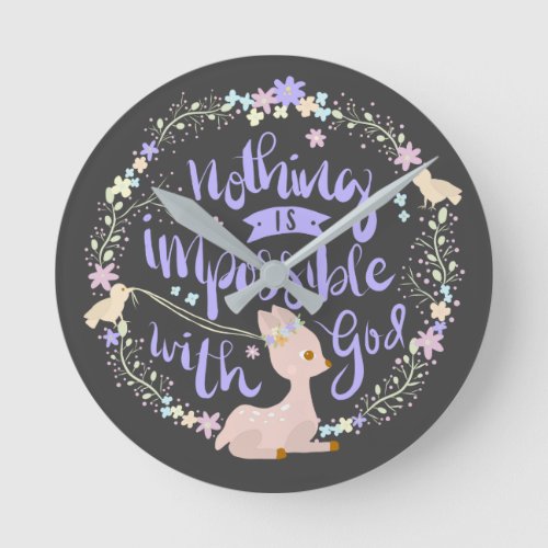 Cute Clock with Bible Verse Inspirational Design