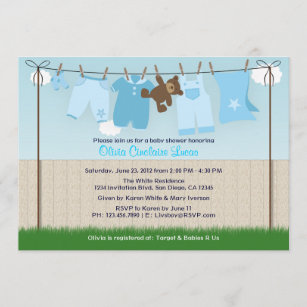 Laundry Line Baby Shower Gifts On Zazzle