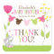 Cute Clotheslines Baby Girl Baby Shower Sticker
