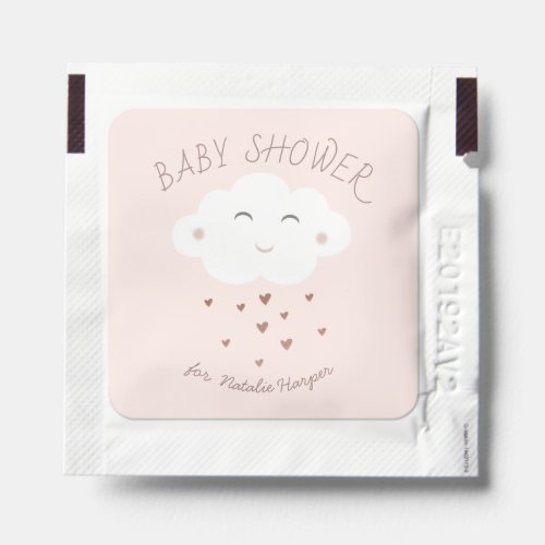 Cute cloud baby shower favors hand sanitizer packet