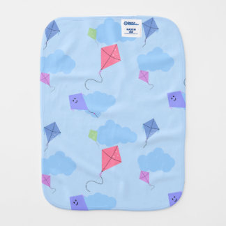Cute Cloud & Kite Pattern Baby Burp Cloth