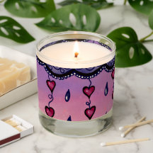 Cute Clouds And Hearts Pattern