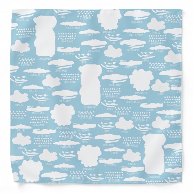 Cute Clouds Bandana (Front)