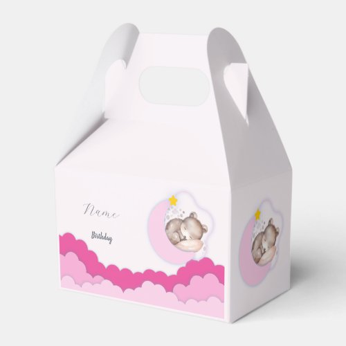 Cute Clouds Birthday Party Decorations Favor Boxes