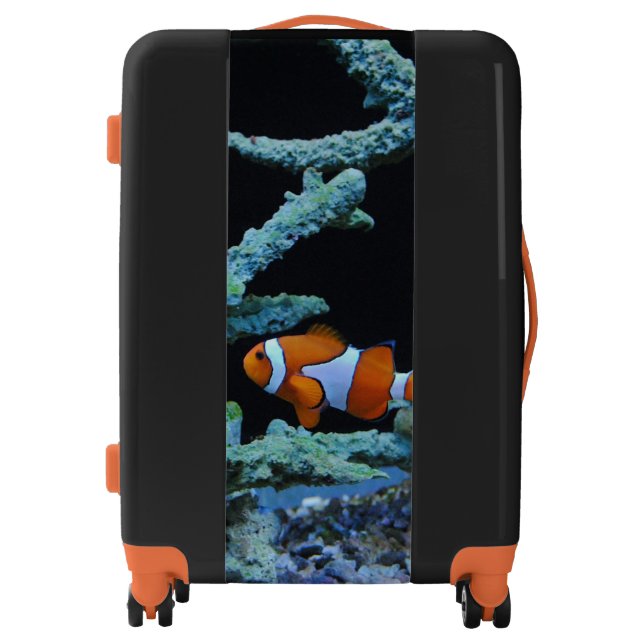 Cute Clown Fish in Coral Luggage (Front)