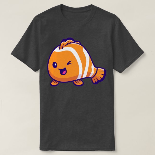 Cute Clown Fish T-Shirt (Design Front)