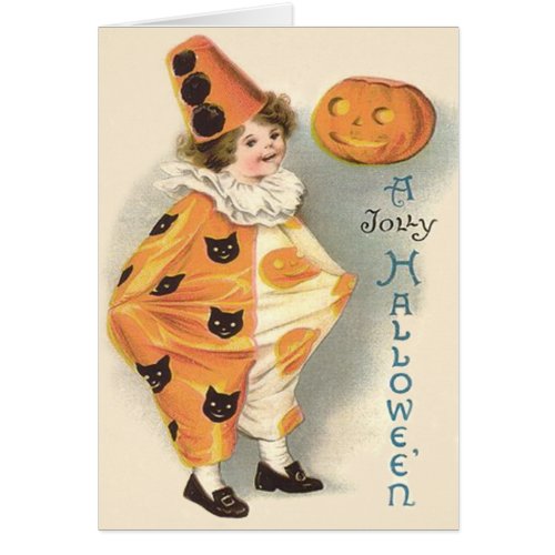 Cute Clown Jack O Lantern Pumpkin