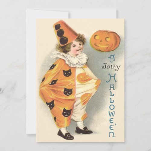 Cute Clown Jack O Lantern Pumpkin