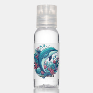 Cute, coastal/nautical dolphin hand sanitizer