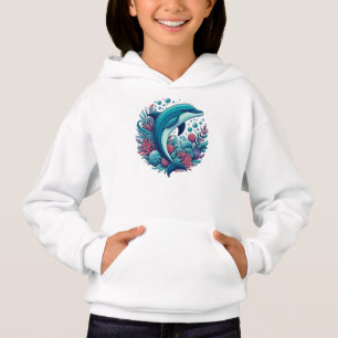 Cute, coastal/nautical dolphin hoodie