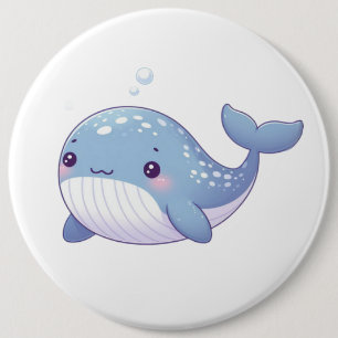 Cute, coastal/nautical whale button