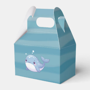 Cute, coastal/nautical whale favor boxes