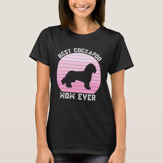 Cute Cockapoo Mom For Women Cockapoo Dog Mom Mommy T-Shirt (Front)