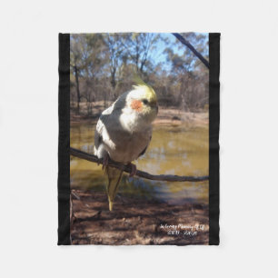 Cute Cockatiel Fleece Blanket