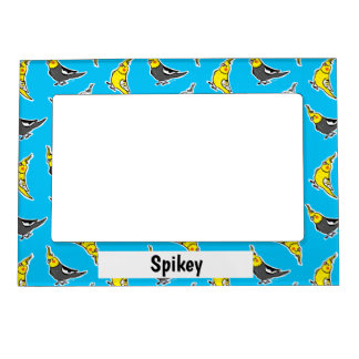Cute Cockatiel Parrot Pattern Magnetic Frame