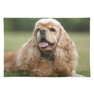 Cute Cocker Spaniel Cloth Placemat