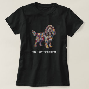 Cute Cocker Spaniel Dog Design T-shirt