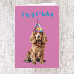 Cute Cocker Spaniel Dog Lover Birthday Card