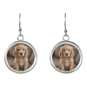 Cute Cocker Spaniel Drop Earrings