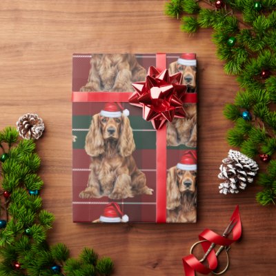 Cute Cocker Spaniel Fun Dog Lover Christmas Wrapping Paper