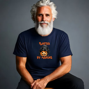 Cute cocker spaniel halloween orange ironic T-Shirt