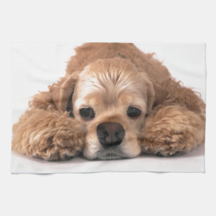 Cute Cocker Spaniel Kitchen Towel