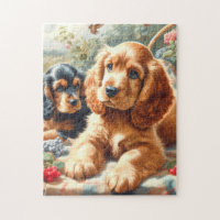 Cute Cocker Spaniel Painting