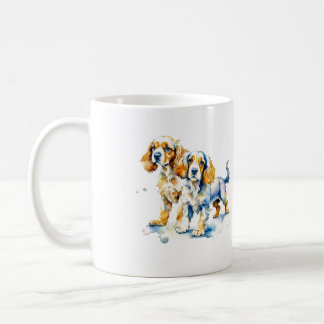 Cute Cocker Spaniel pups dog lover Coffee Mug