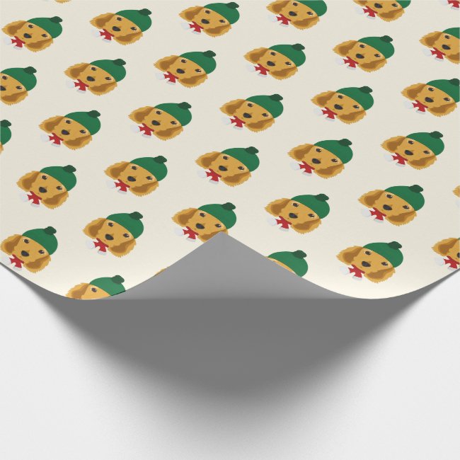 Cute Cocker Spaniel with a Hat Pattern Christmas