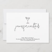 Cute Cocktail Party Invitation