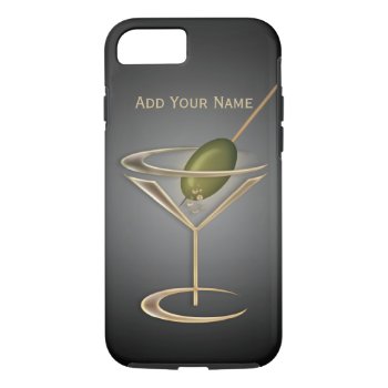 Cute Cocktails Personalized Iphone 8/7 Case by LaBoutiqueEclectique at Zazzle