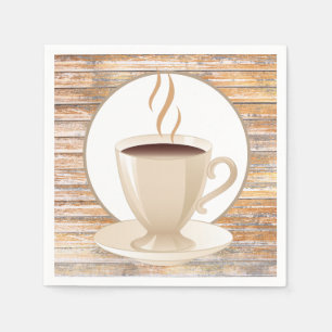 Cute coffee bar paper napkins