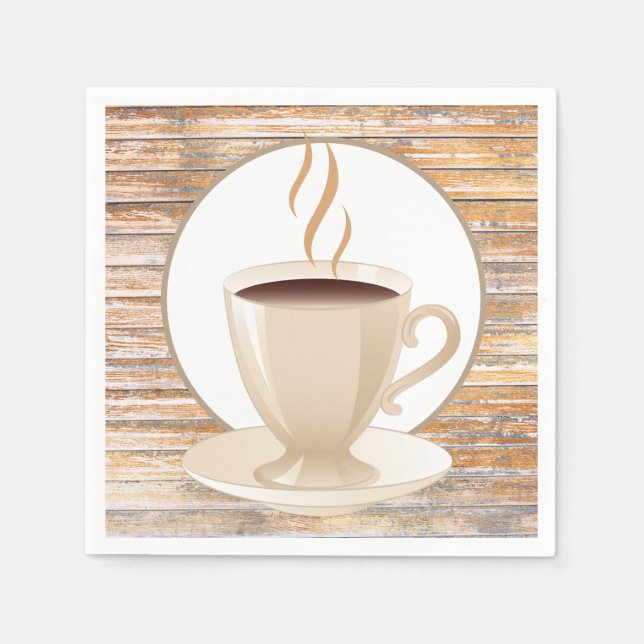 Cute coffee bar paper napkins (Front)