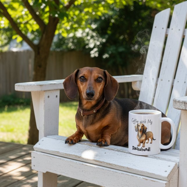 Cute COFFEE Browns Dachshund Mug (Creator Uploaded)