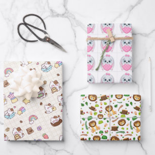 Cute Coffee Cat Wrapping Paper Sheets