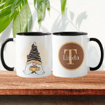 Cute Coffee Gnome Add Monogram Mug at Zazzle