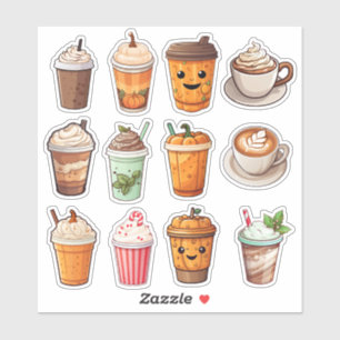 Cute Coffee Latte Sticker