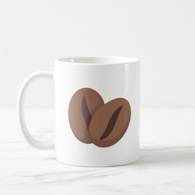Cute Coffee Lover Ceramic Coffee Cup (Left)